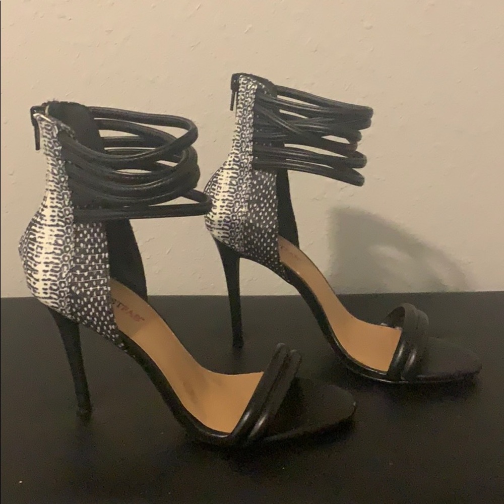 Just Fab strap ankle heel